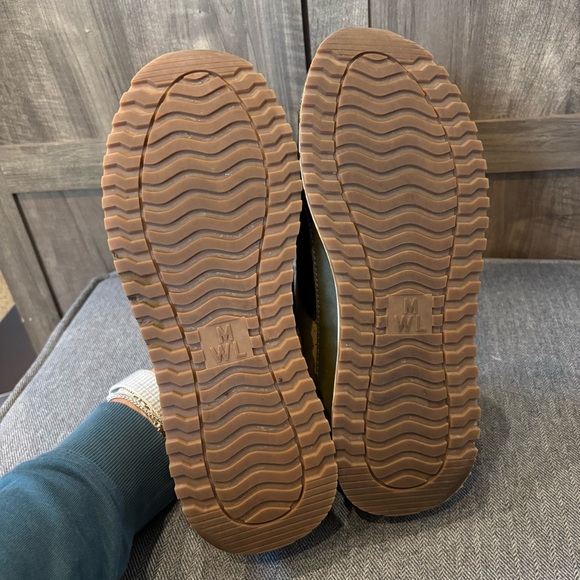 Madewell Kickoff Trainer Sneakers size 10 Suede and Leather Black and Camel Tan - Picture 12 of 12